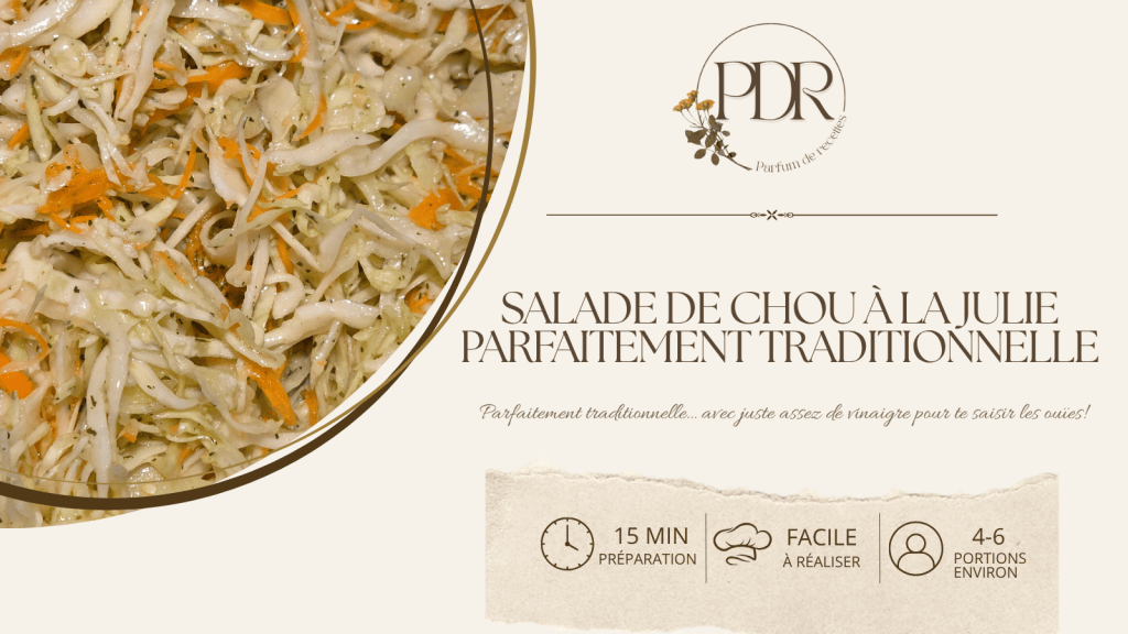 Salade de chou à la Julie parfaitement traditionnelle